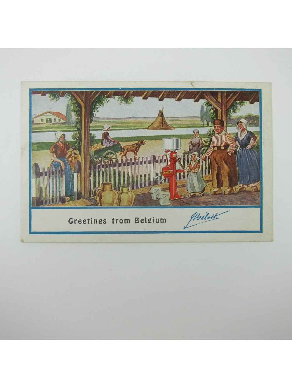 Postcard Melotte Cream Separator Remicourt Belgium Advertising c 1910 Antique